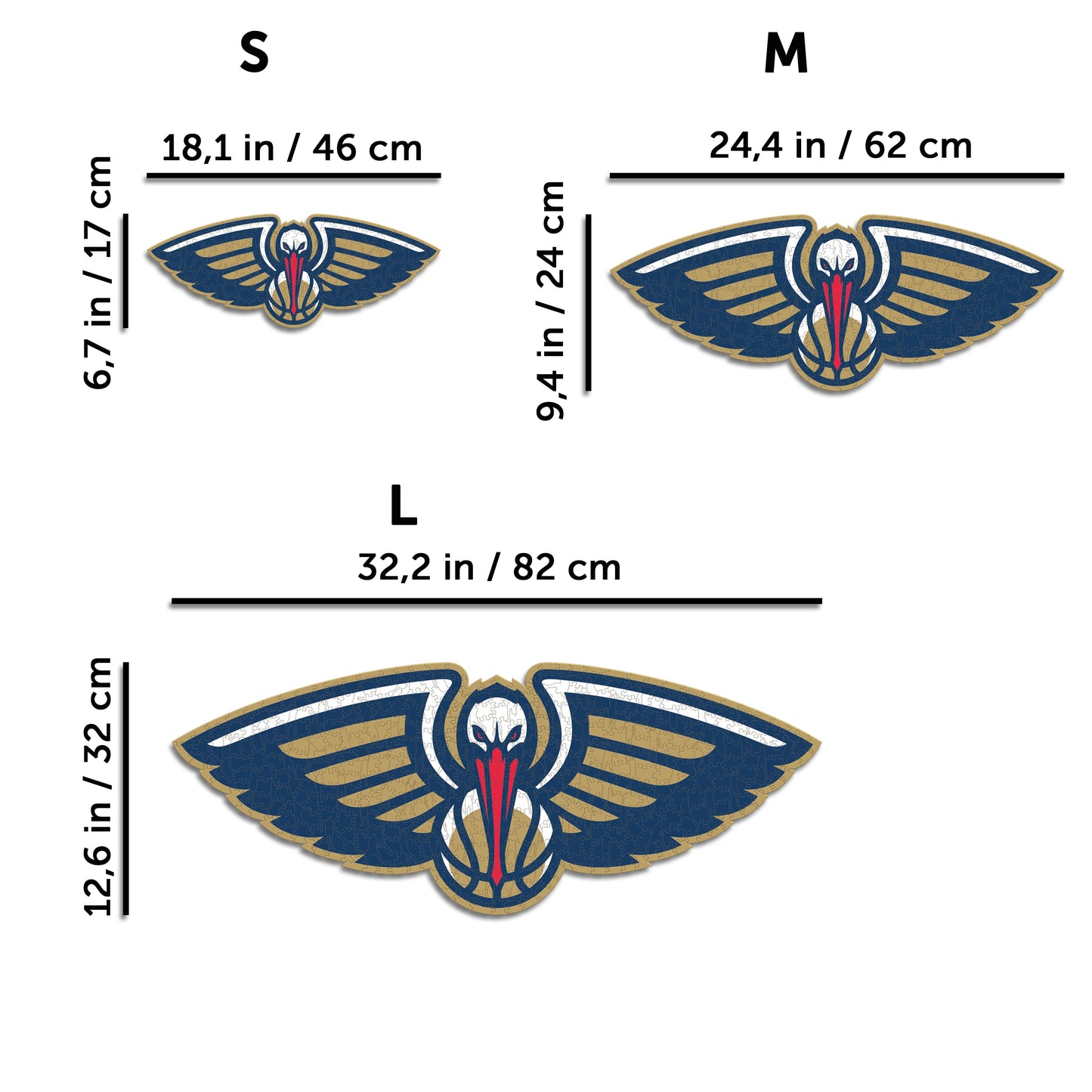 New Orleans Pelicans™ - Wooden Puzzle