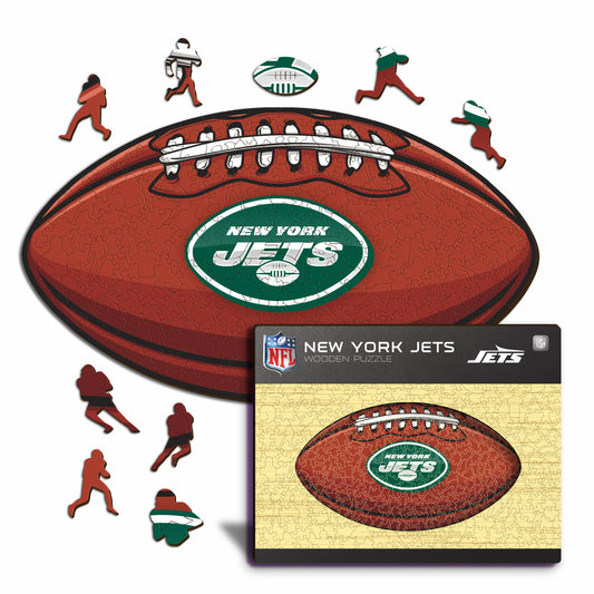 New York Jets™ Futebol Americano - Quebra-cabeça de Madeira 