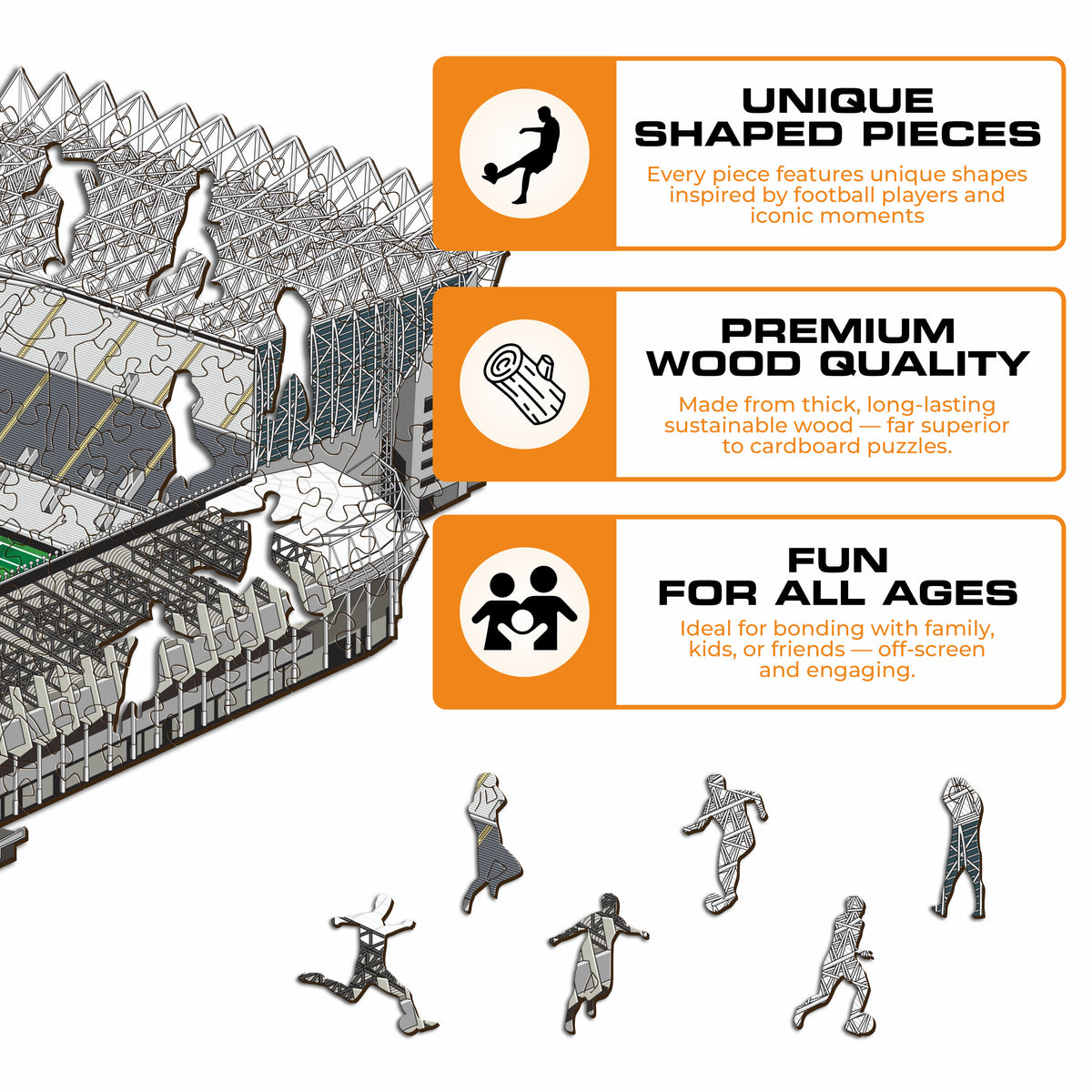Newcastle United FC® St. James' Park Wooden Puzzle