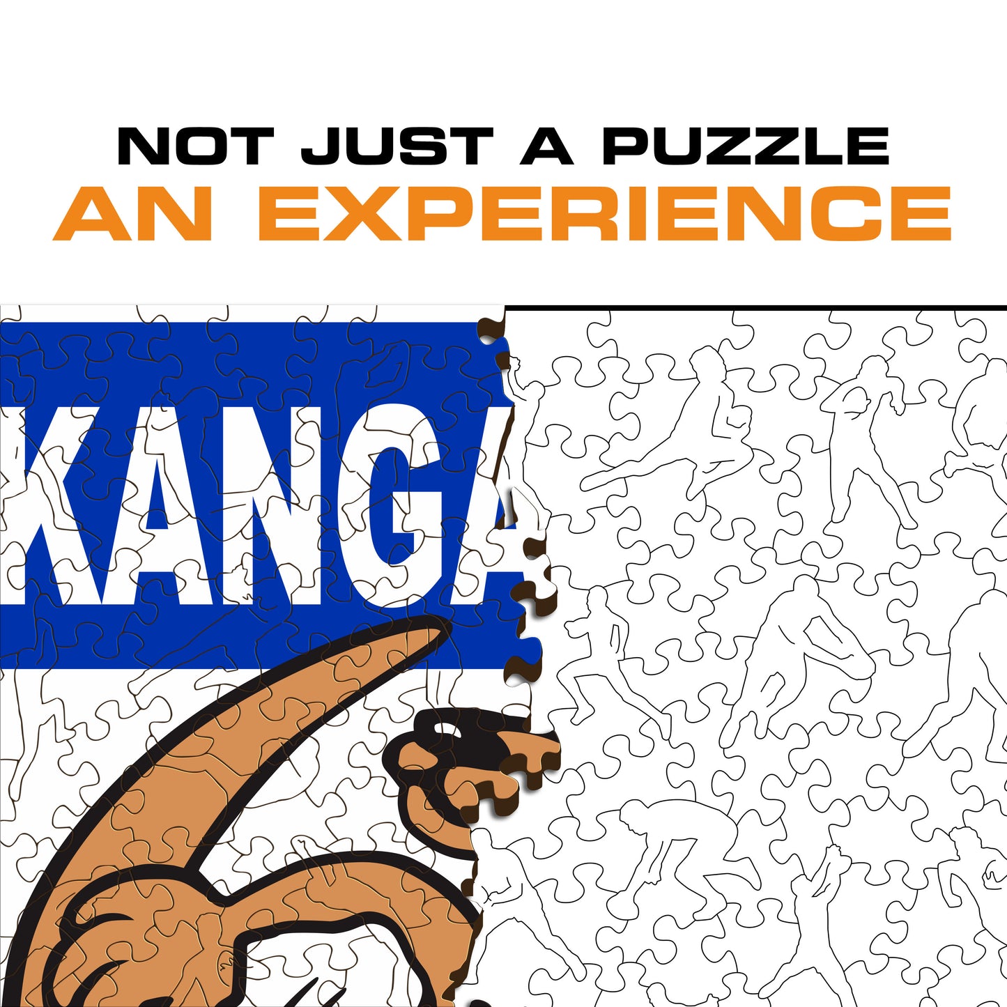 North Melbourne FC Retro Mascot - Wooden Puzzle