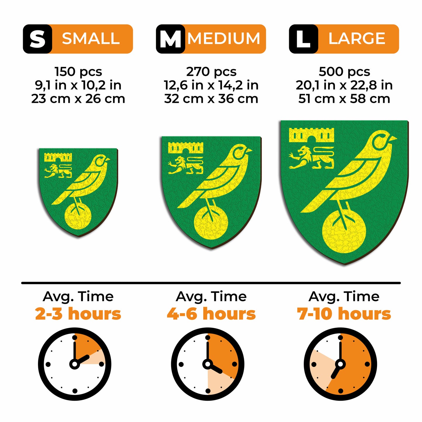 Norwich City FC® Logo - Wooden Puzzle