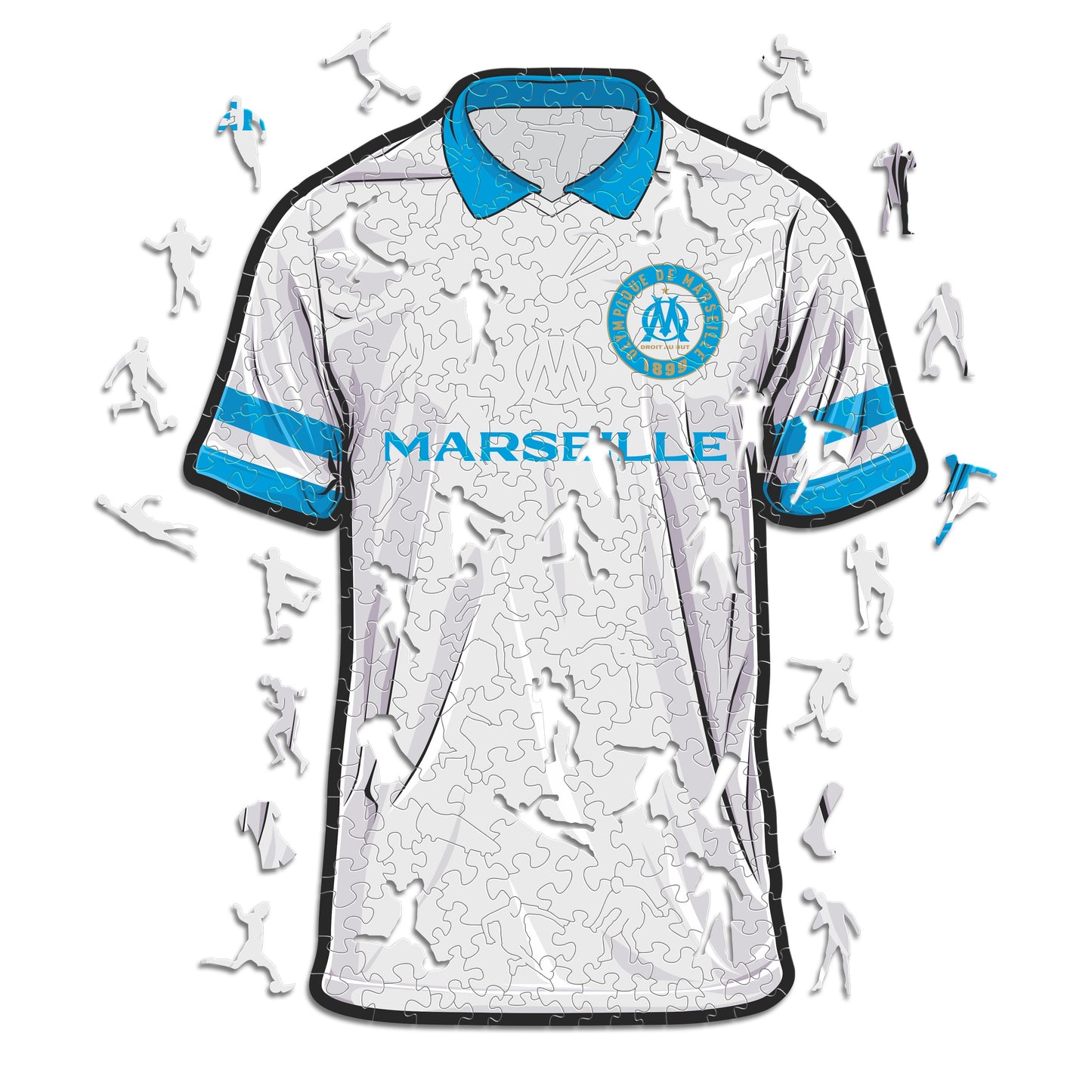 2 PACK Olympique de Marseille® Logo + Jersey
