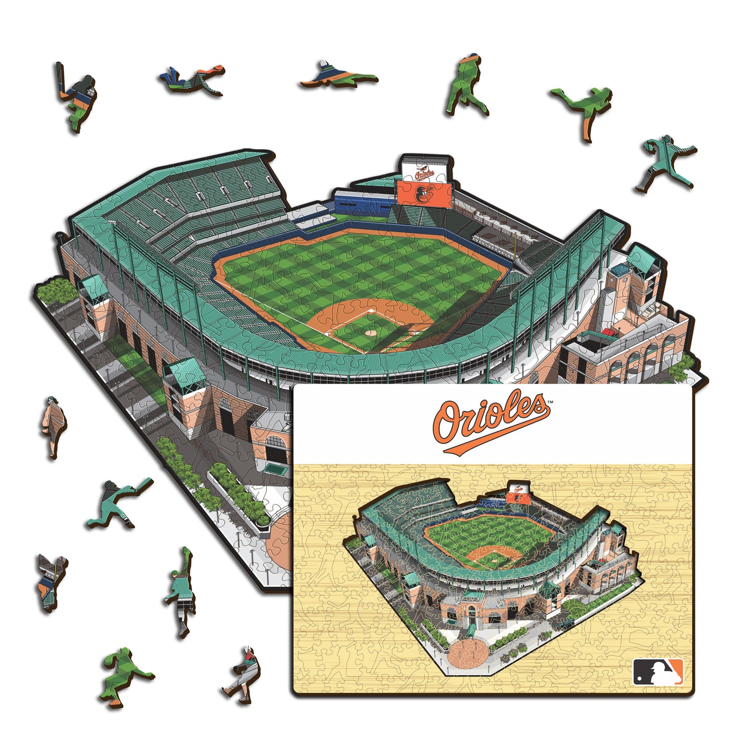 Baltimore Orioles™ Oriole Park Stadium - Wooden Puzzle
