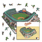 Pacote com 2 unidades de beisebol Baltimore Orioles™ + mascote 