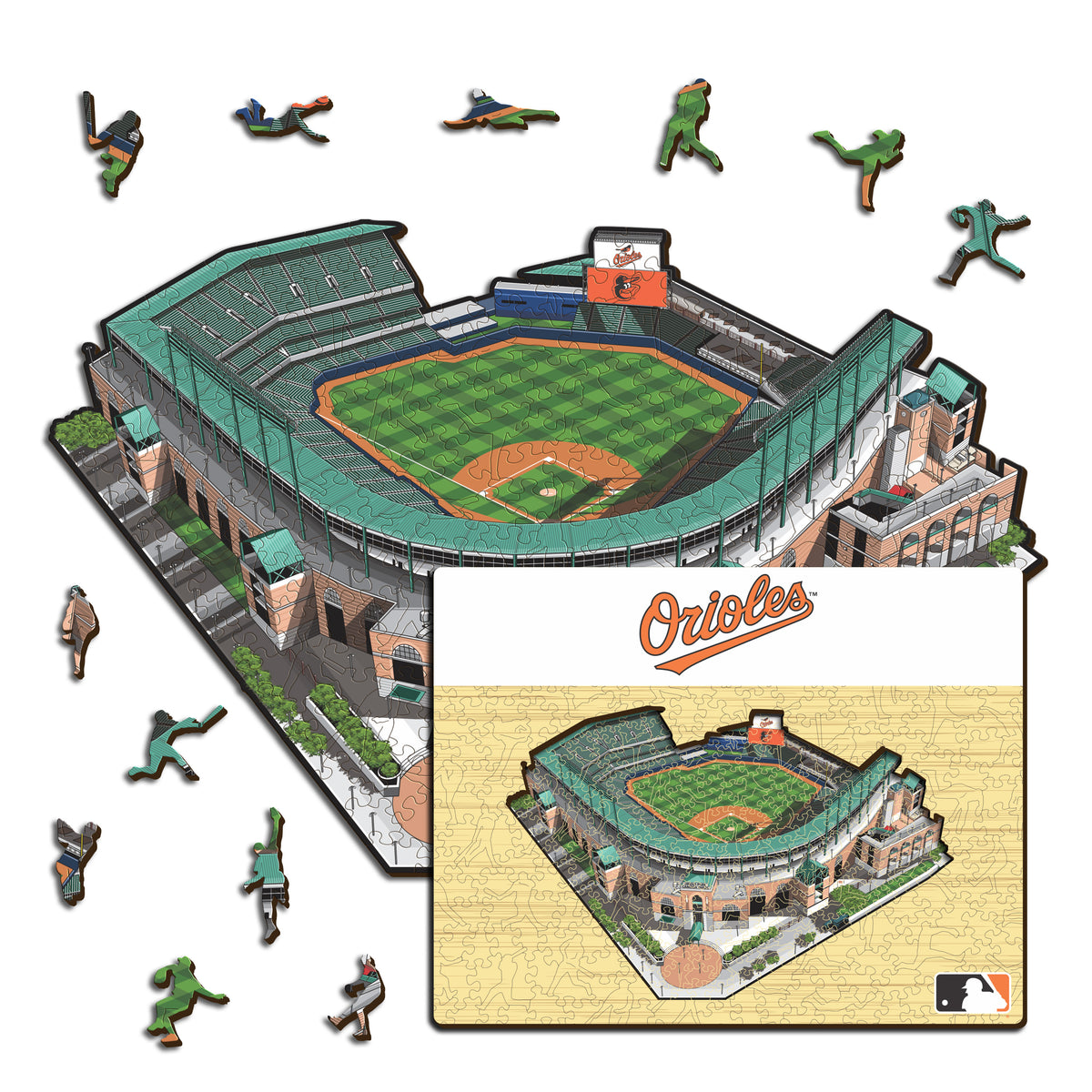 Pacote com 2 unidades de beisebol Baltimore Orioles™ + mascote 