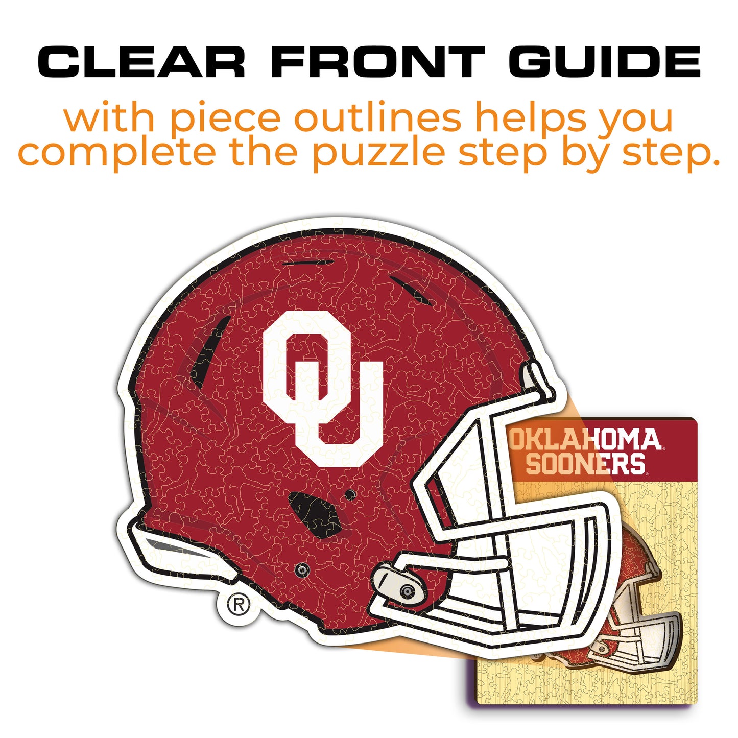 University of Oklahoma Helmet - Wooden Puzzle