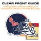 University of Mississippi Helmet - Wooden Puzzle