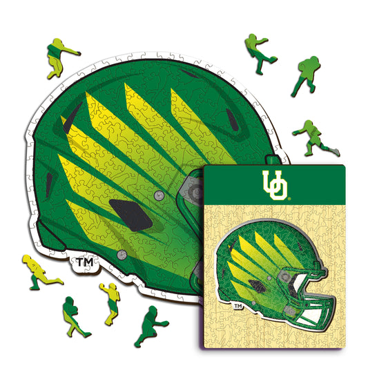University of Oregon Helmet - Wooden Puzzle