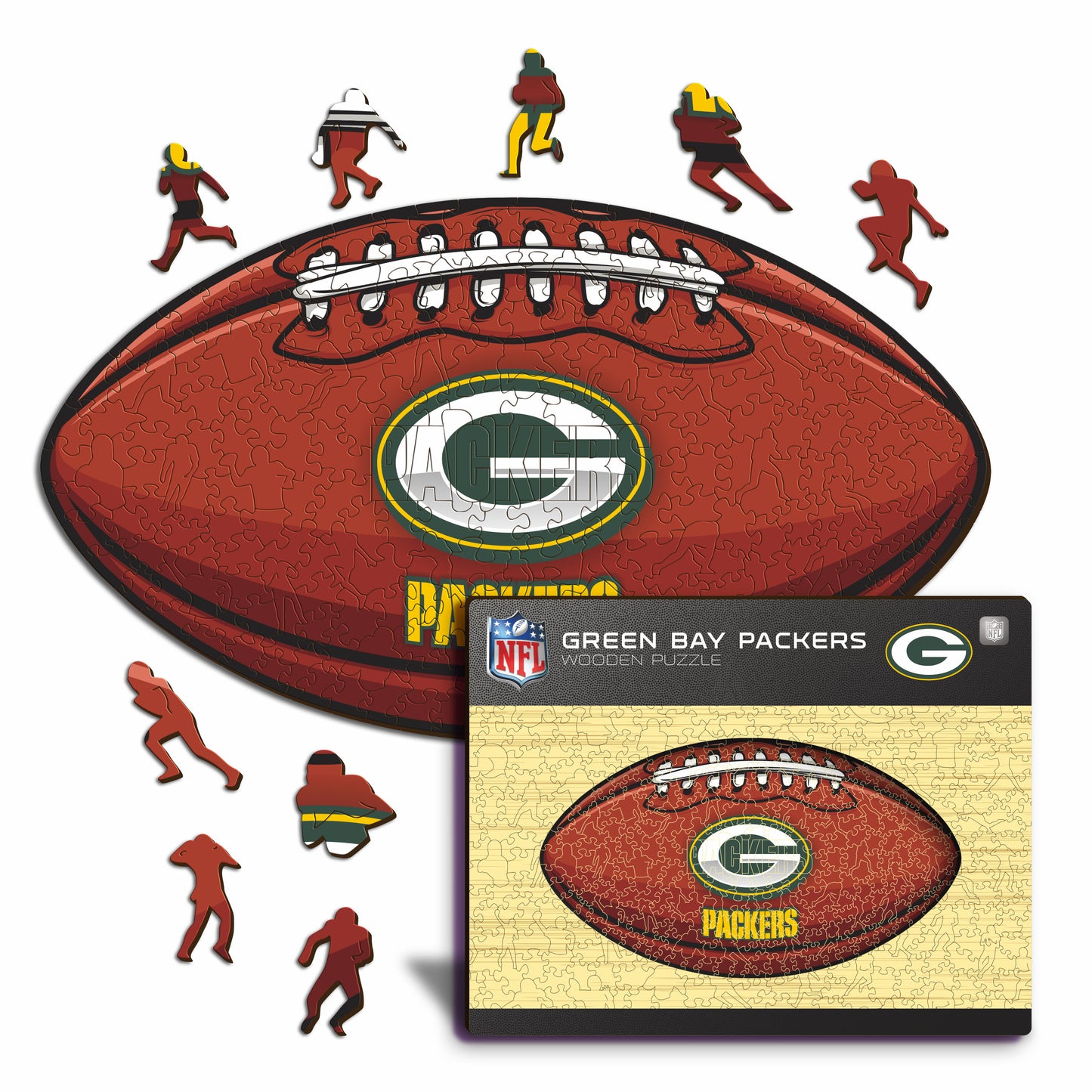 Green Bay Packers™ Football - Wooden Puzzle