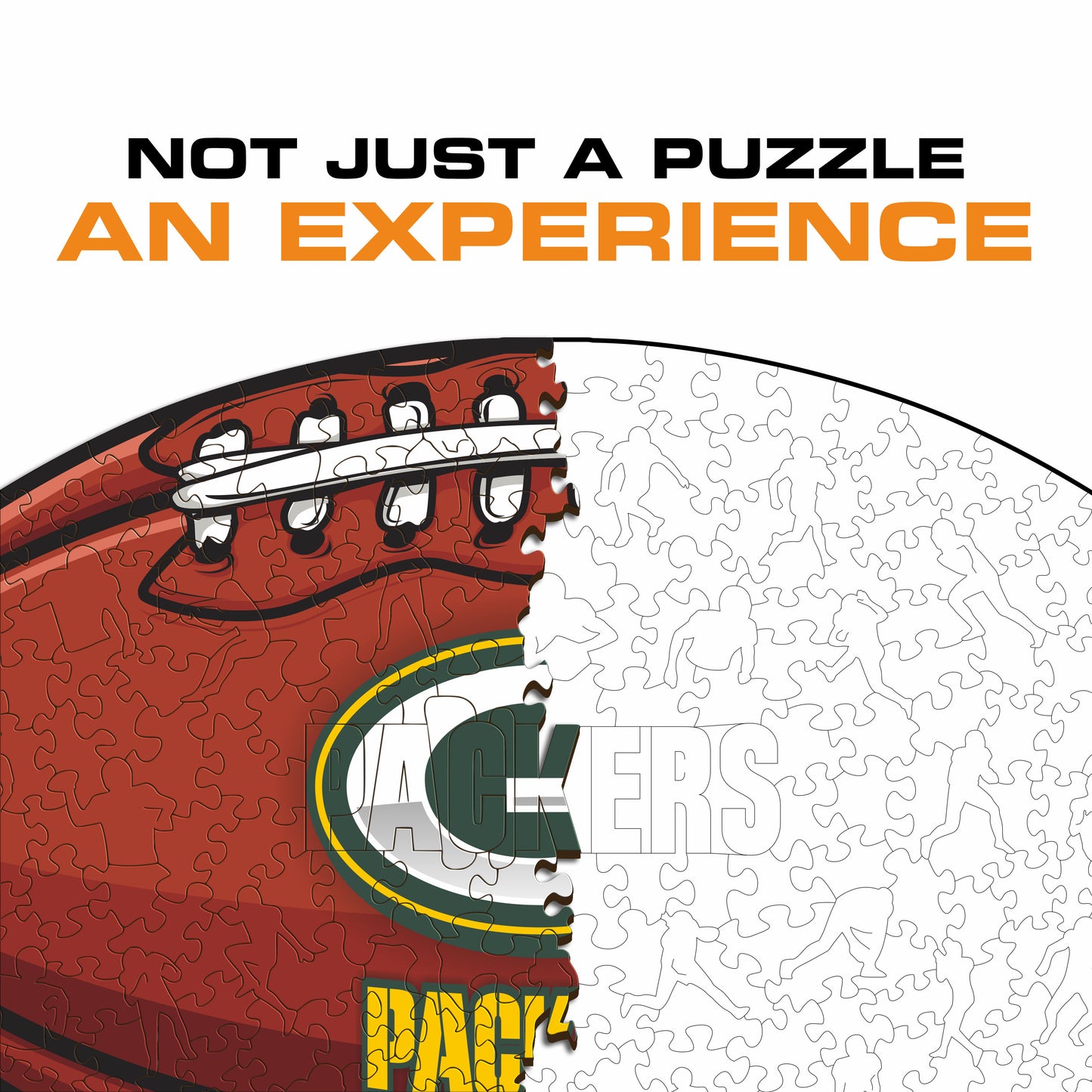 Green Bay Packers™ Football - Wooden Puzzle