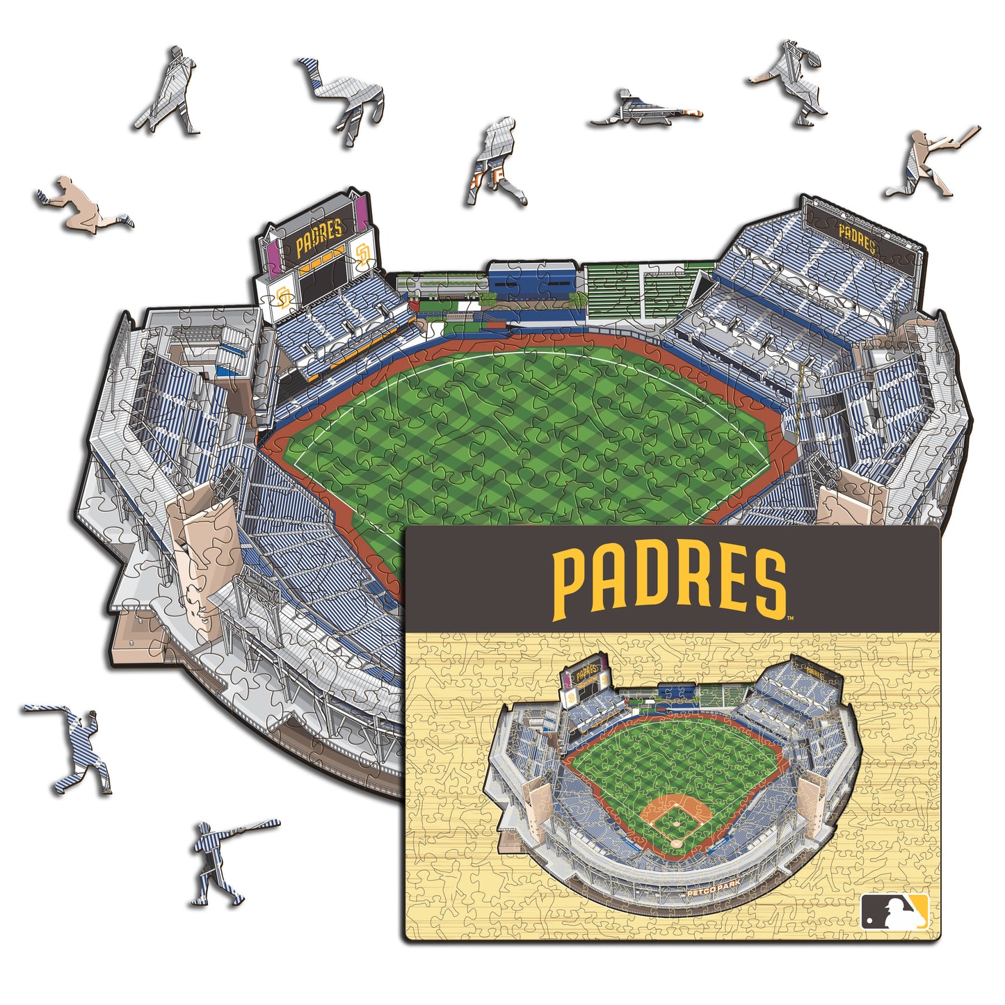 San Diego Padres™ Petco Park Stadium - Wooden Puzzle