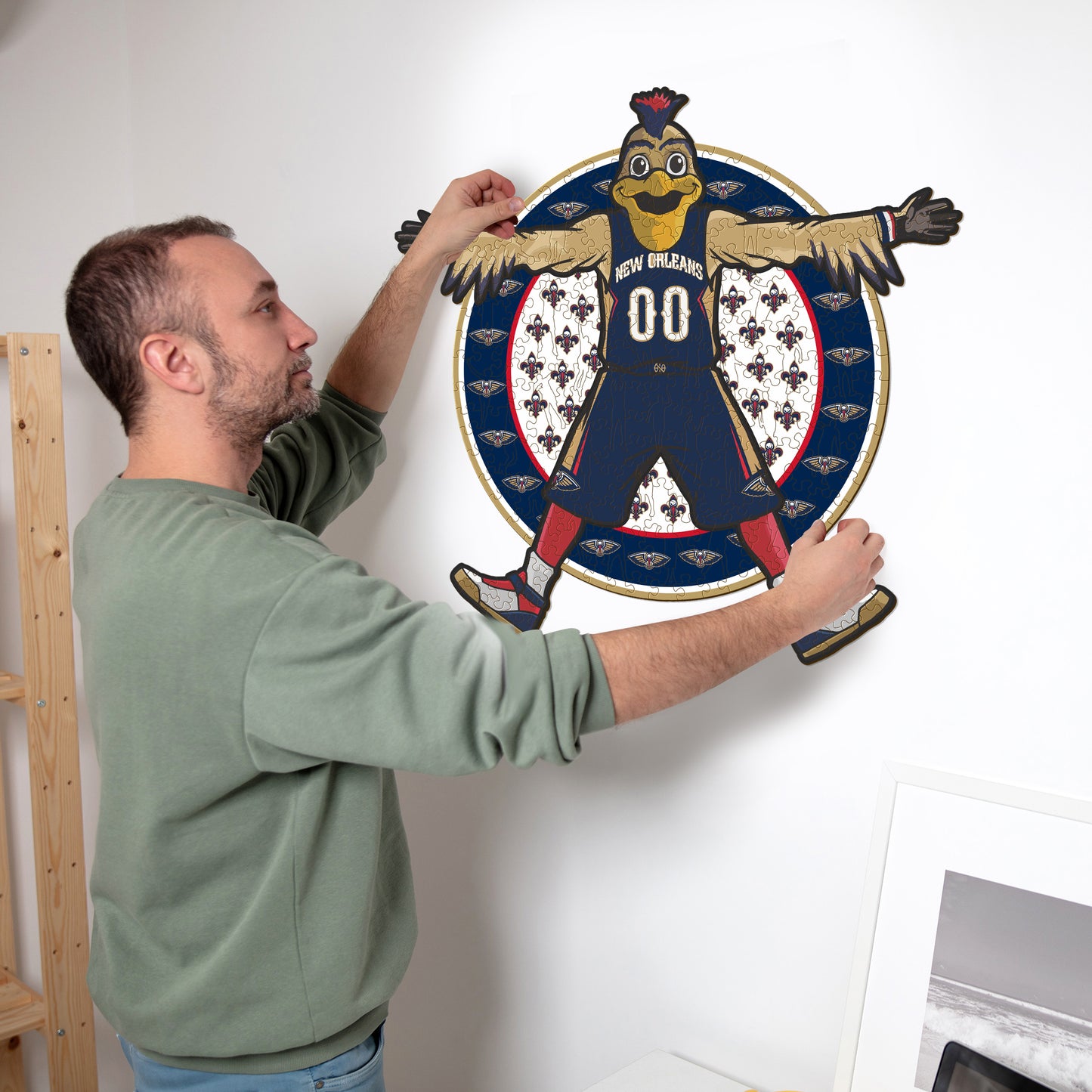 New Orleans Pelicans™ Mascot - Wooden Puzzle