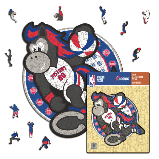 Detroit Pistons™ Mascot - Wooden Puzzle