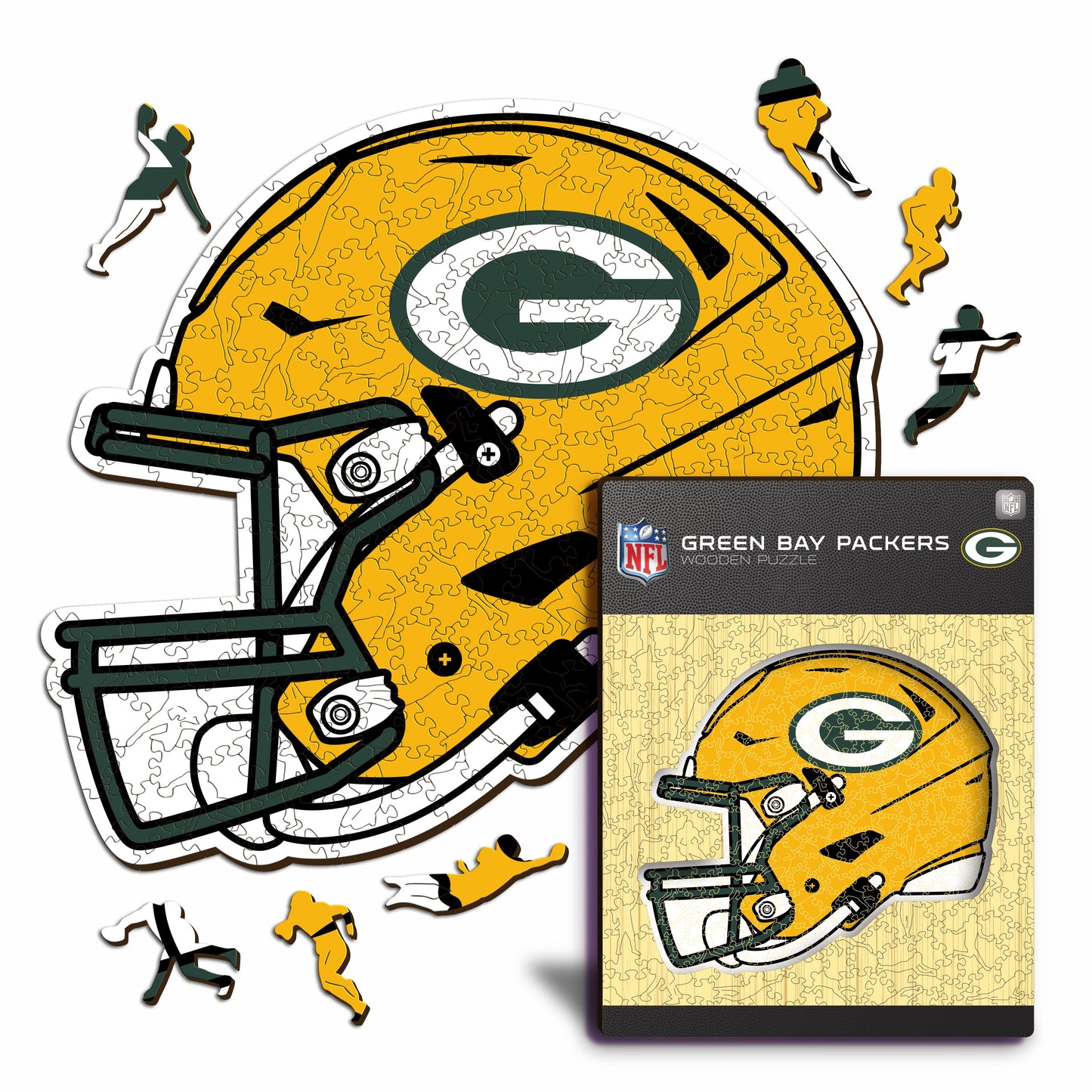 Green Bay Packers™ Helmet - Wooden Puzzle