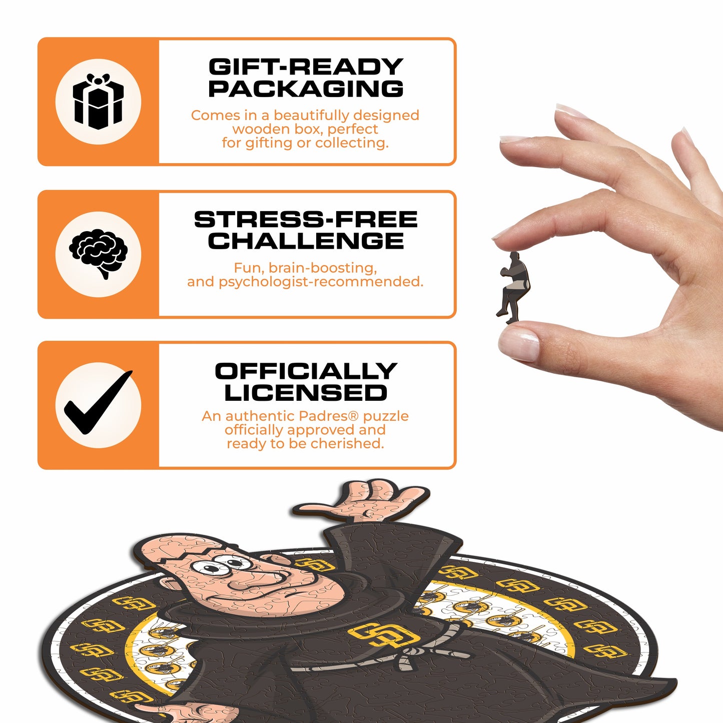 San Diego Padres™ Mascot - Wooden Puzzle
