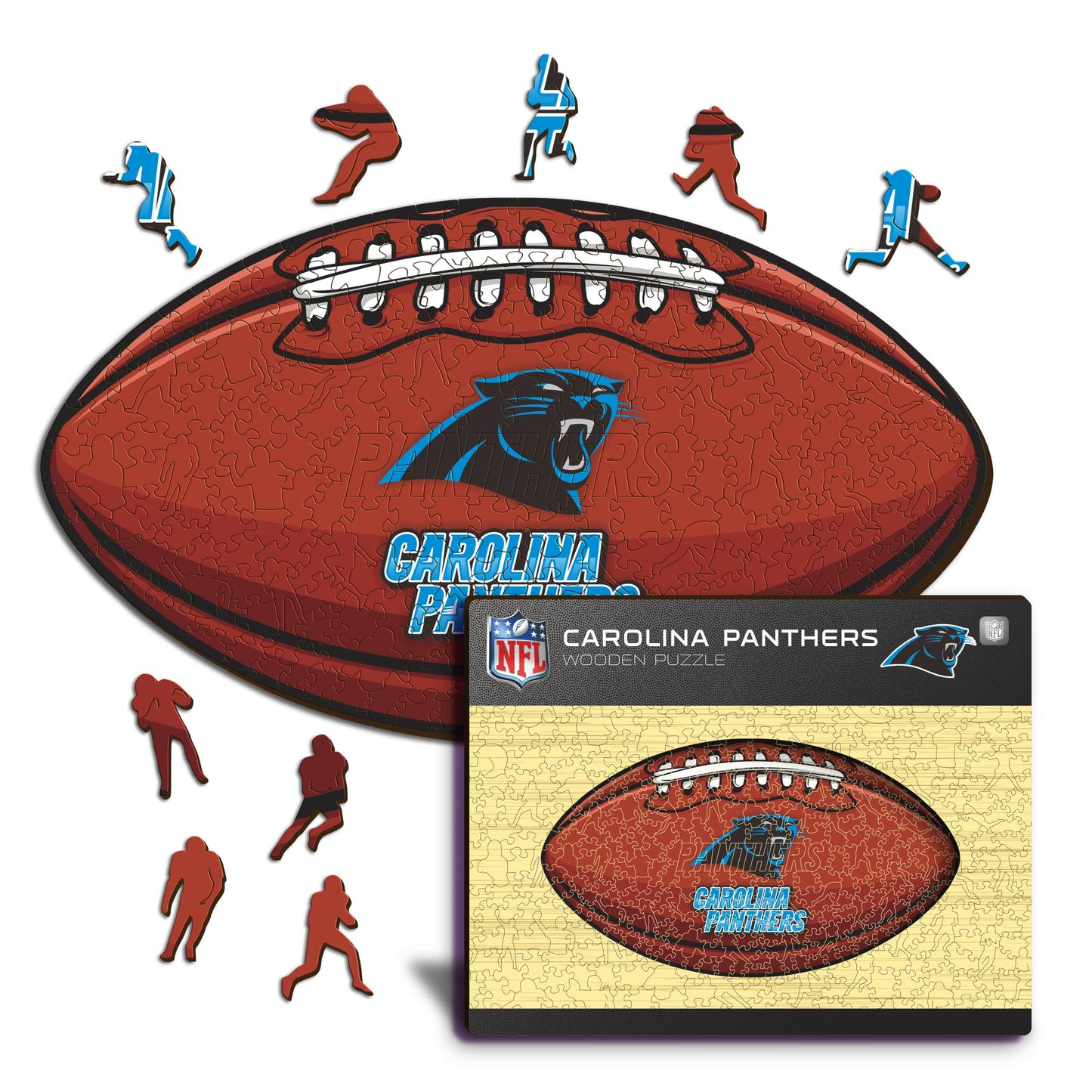 Carolina Panthers™ Football - Wooden Puzzle