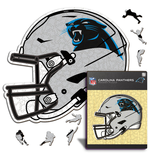 Capacete Carolina Panthers™ - Quebra-cabeça de madeira 