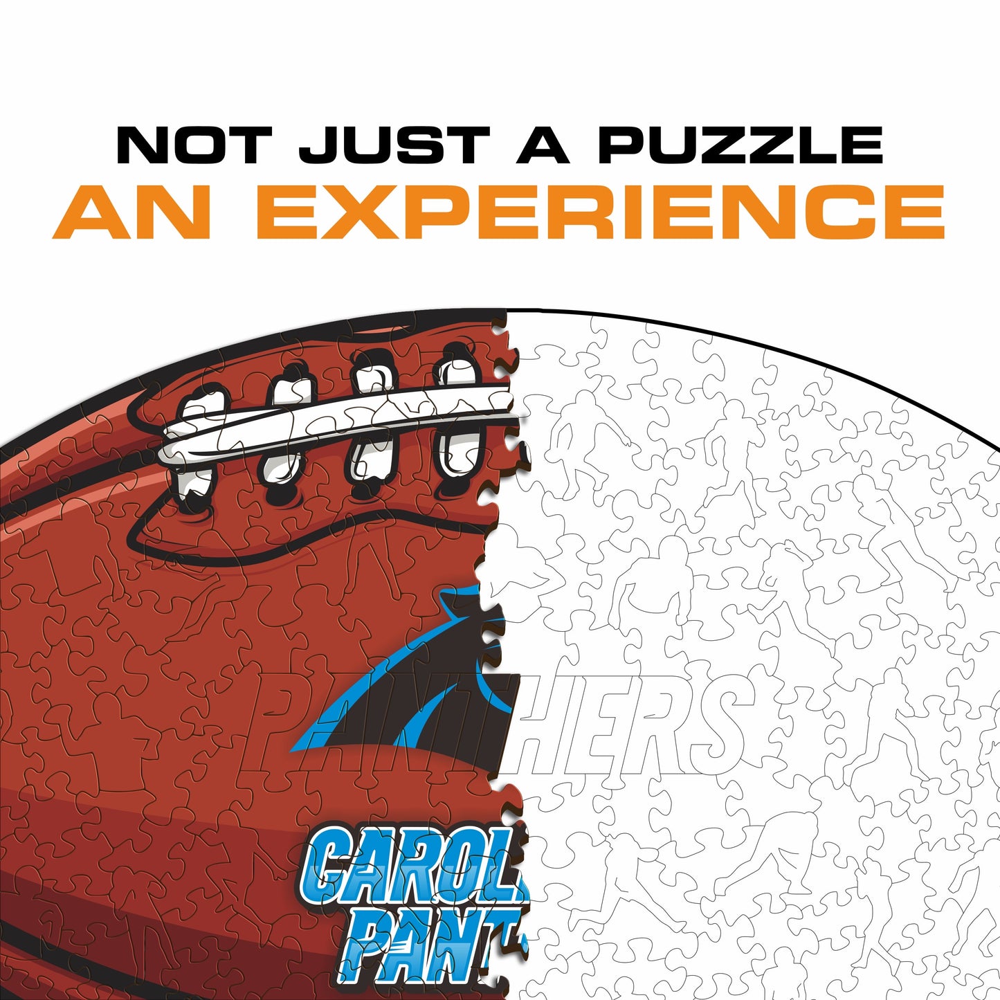 Carolina Panthers™ Football - Wooden Puzzle