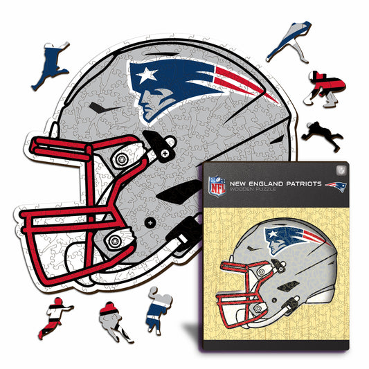 Capacete New England Patriots™ - Quebra-cabeça de madeira