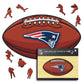 New England Patriots™ Futebol - Quebra-cabeça de madeira 