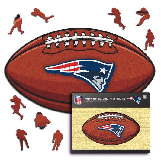New England Patriots™ Futebol - Quebra-cabeça de madeira 