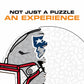 Capacete New England Patriots™ - Quebra-cabeça de madeira
