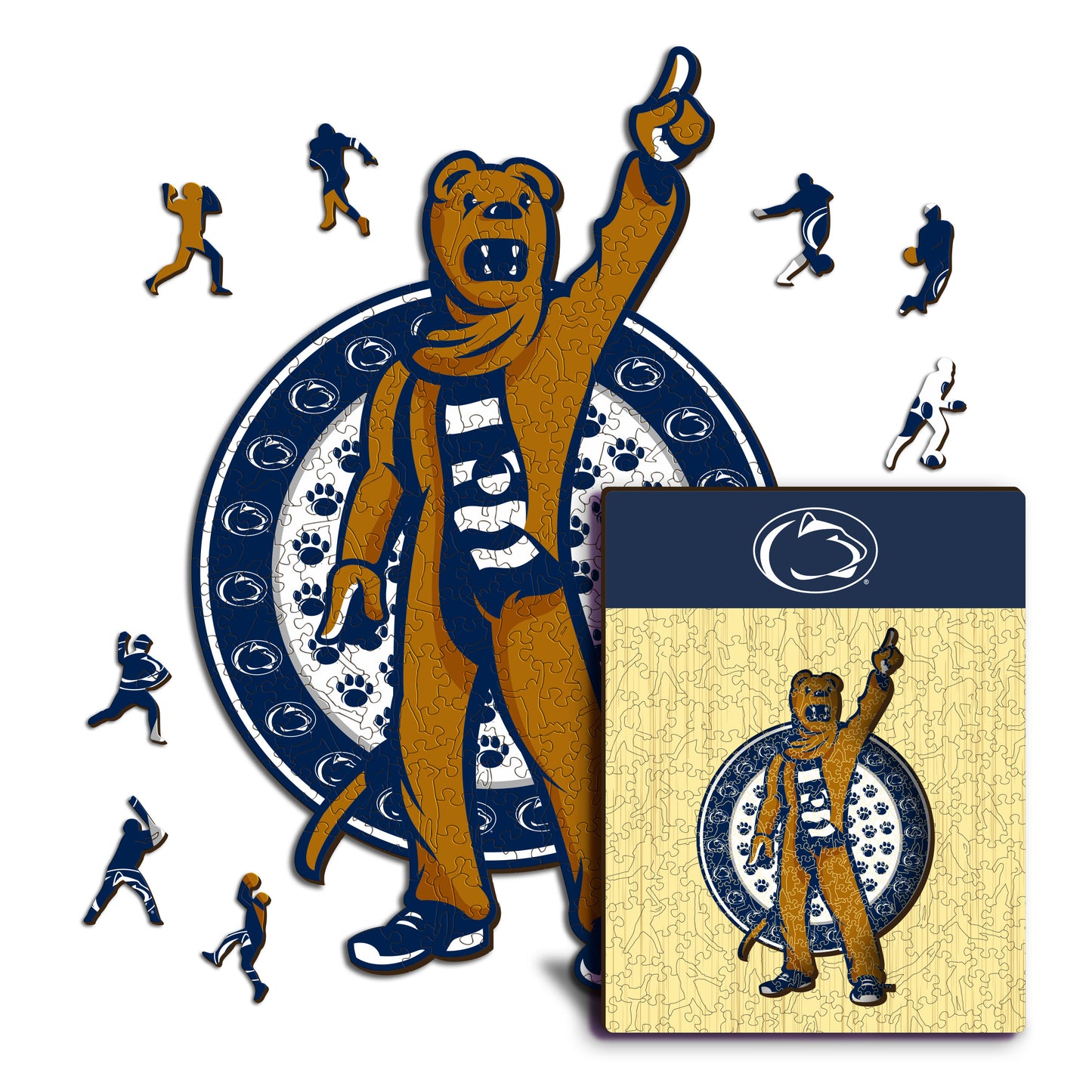 Penn State University Mascot - Wooden Puzzle