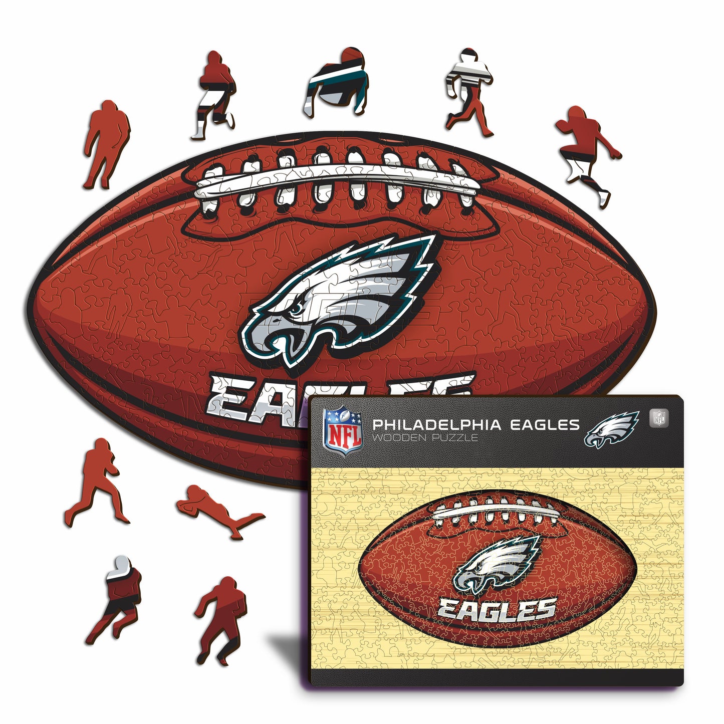 Philadelphia Eagles™ Football - Wooden Puzzle