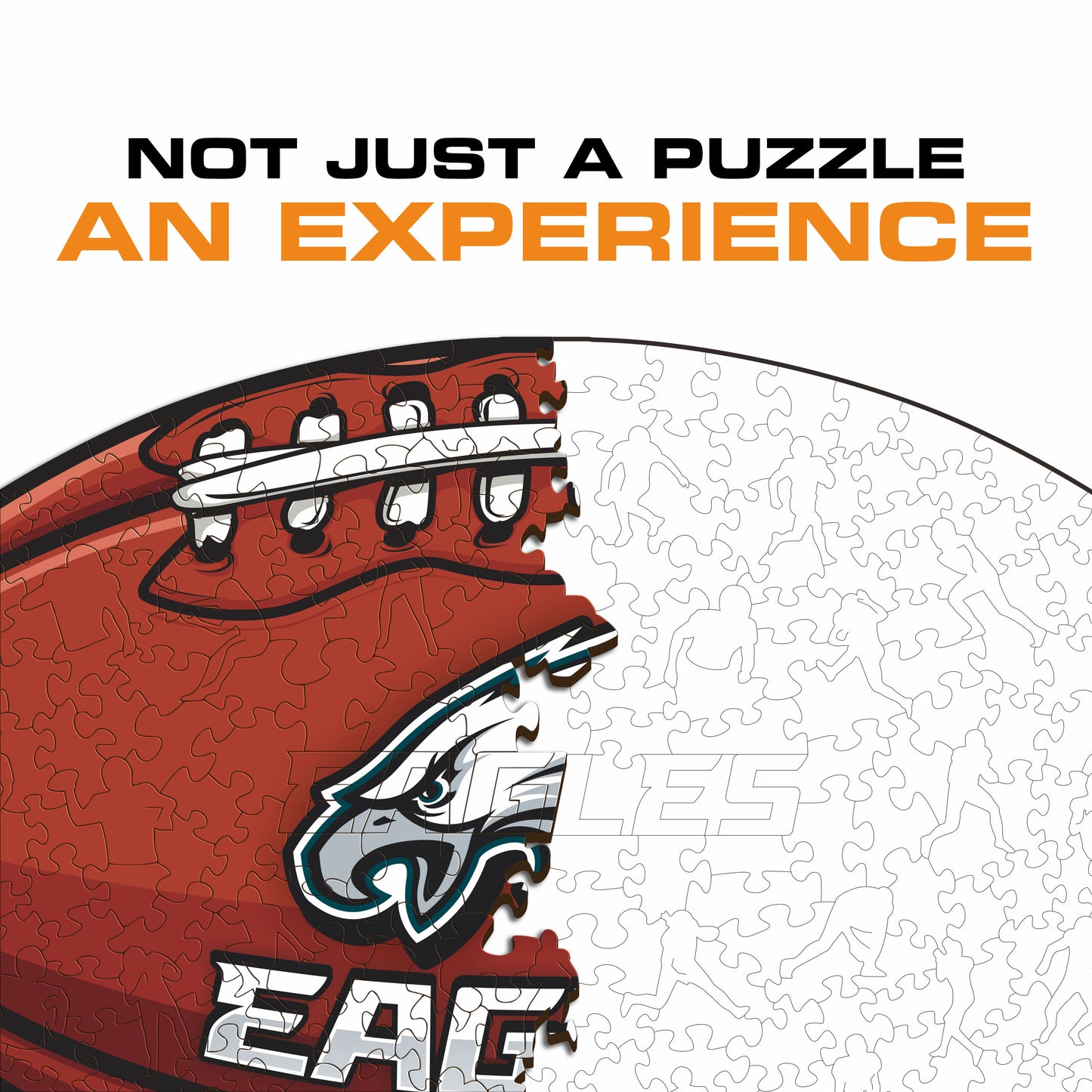 Philadelphia Eagles™ Football - Wooden Puzzle