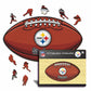 Futebol americano do Pittsburgh Steelers™ - Quebra-cabeça de madeira 