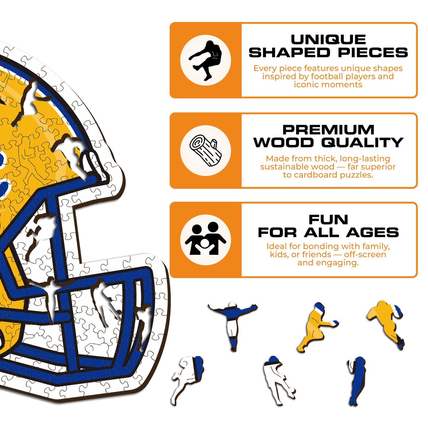 University of Pittsburgh Helmet - Wooden Puzzle