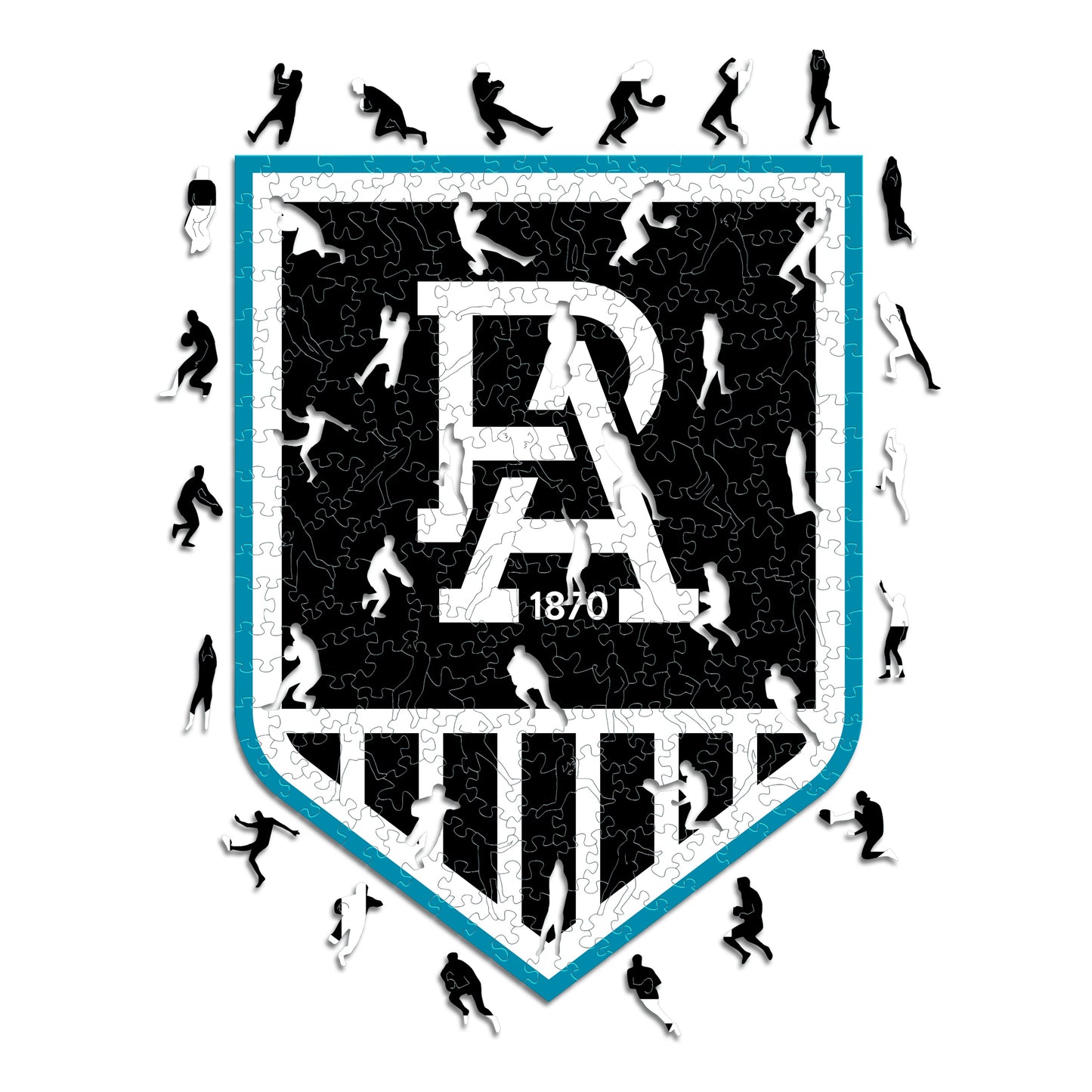 Port Adelaide FC Logo - Wooden Puzzle