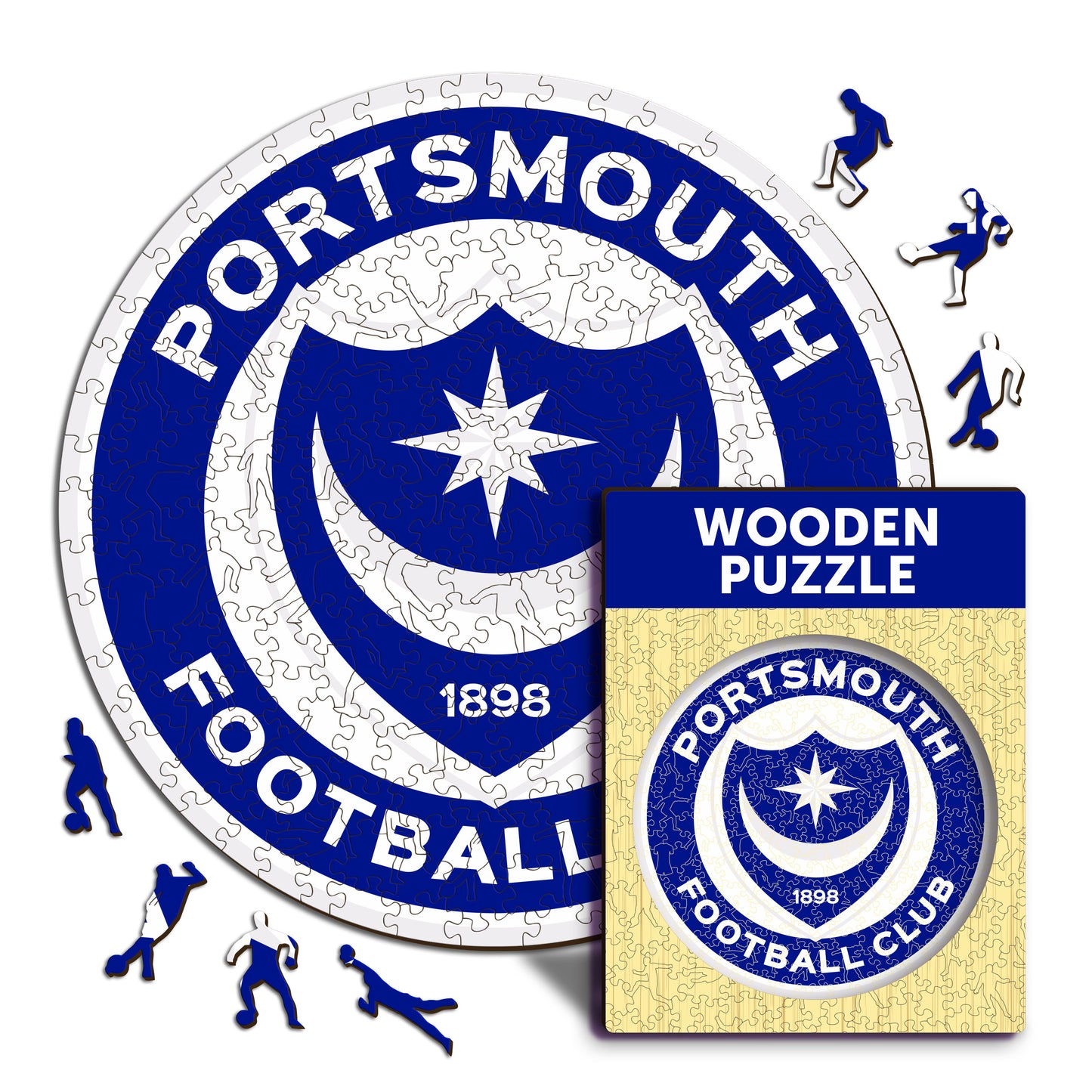 Portsmouth FC® Logo - Wooden Puzzle
