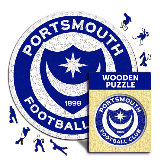 Portsmouth FC® Logo - Wooden Puzzle