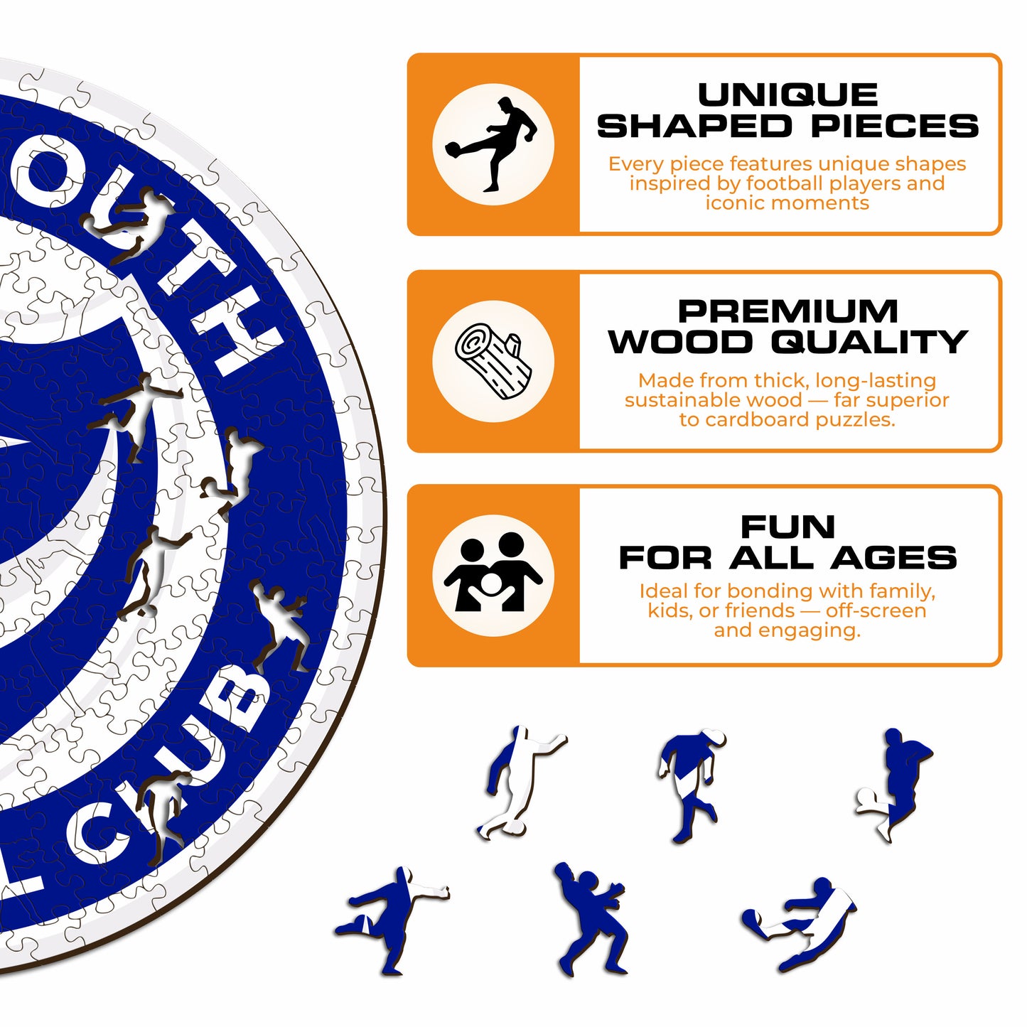 Portsmouth FC® Logo - Wooden Puzzle