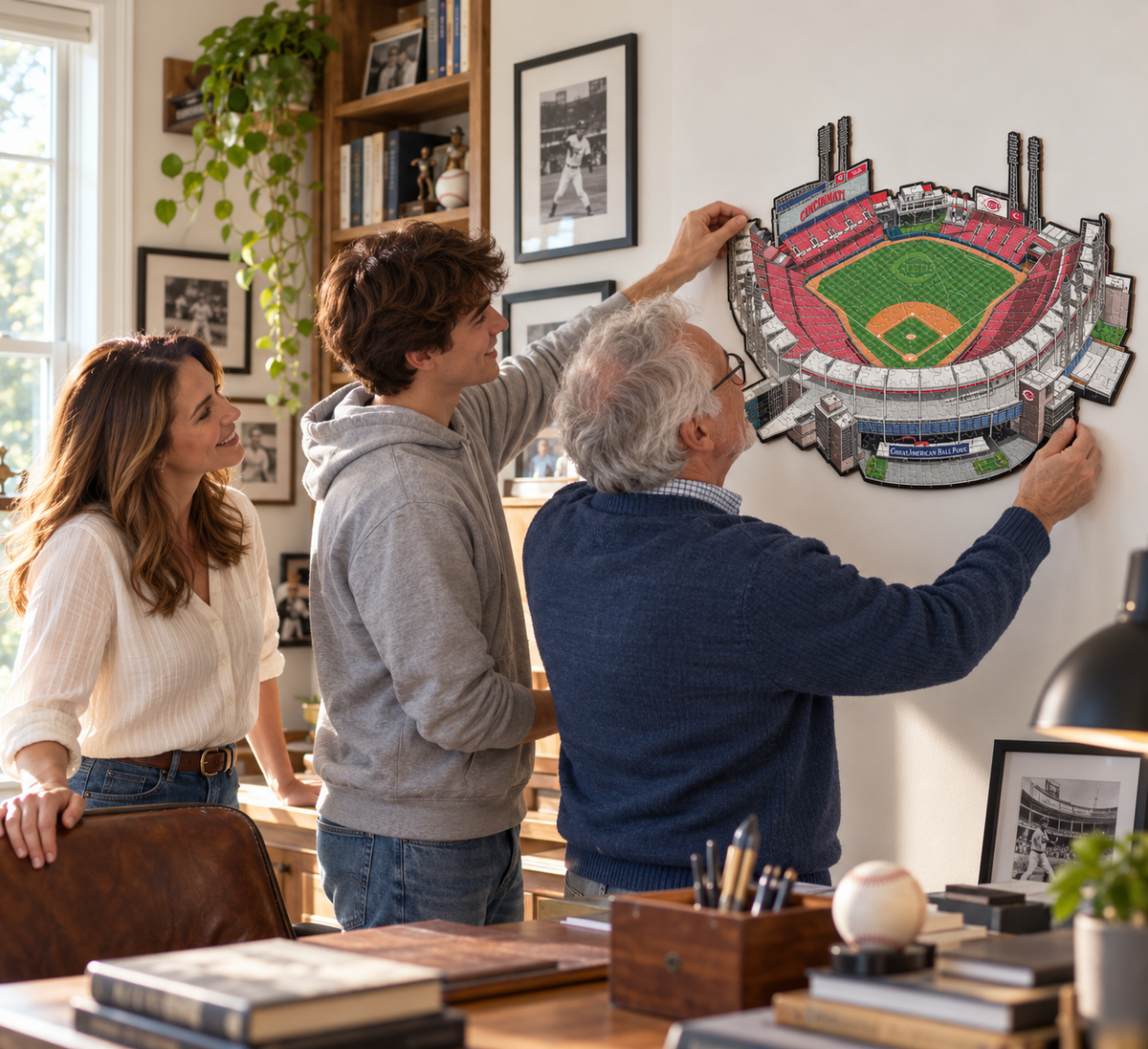 Cincinnati Reds™ Great American Ball Park Wooden Puzzle