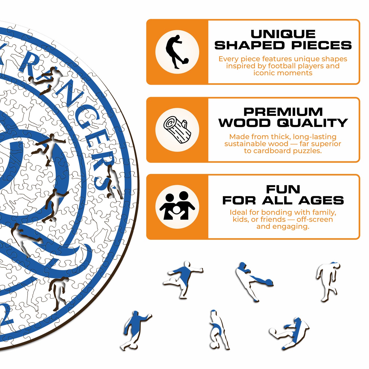 Queens Park Rangers FC® Logo - Wooden Puzzle