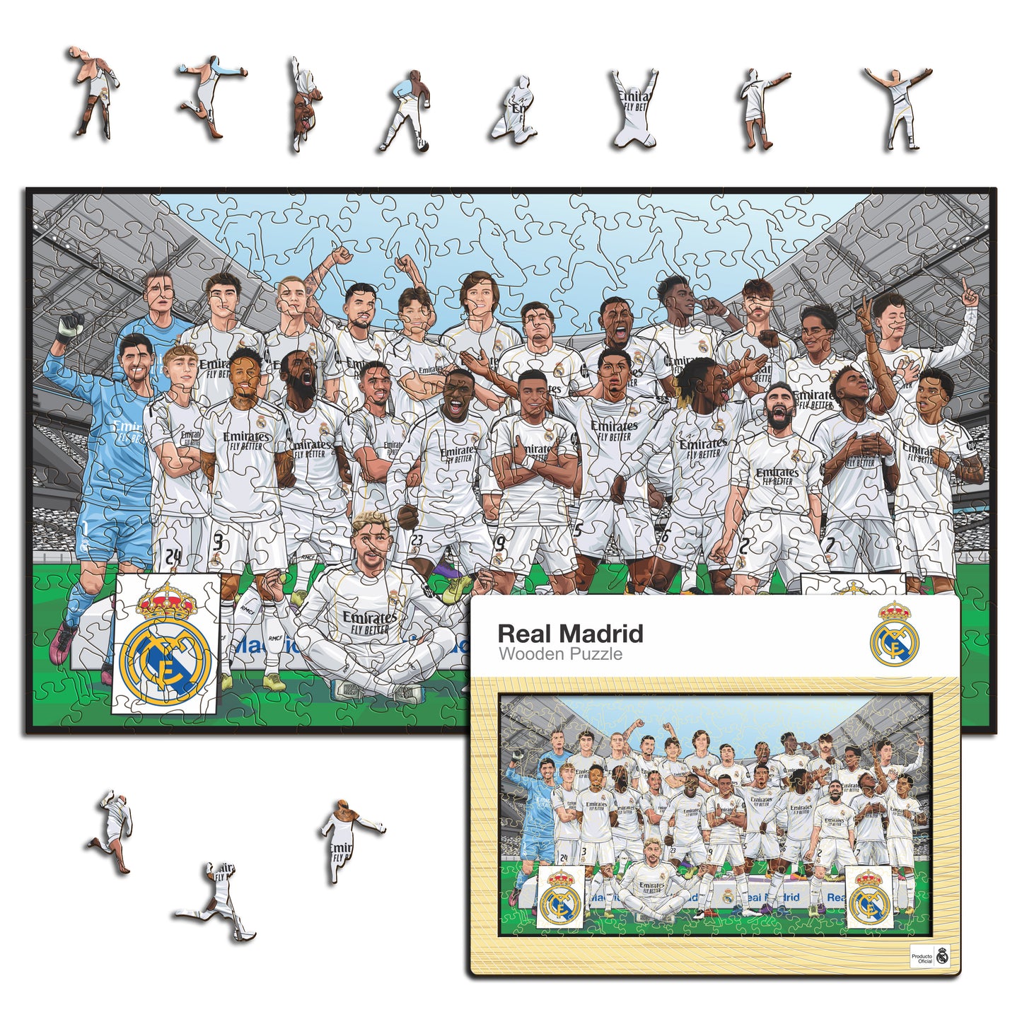 Real Madrid CF® 25/26 Team - Wooden Puzzle