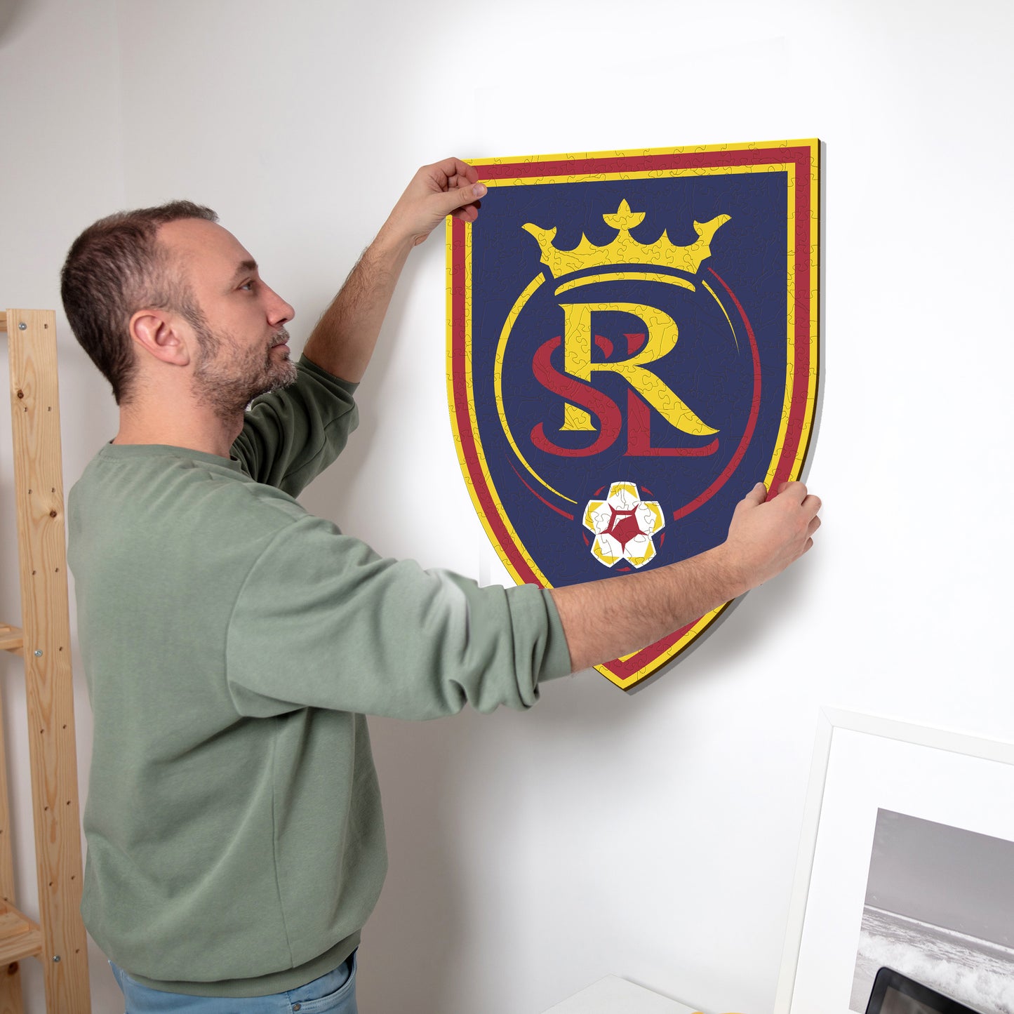 Logotipo Real Salt Lake® - Quebra-cabeça de madeira 
