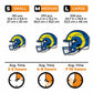 Los Angeles Rams™ Helmet - Wooden Puzzle