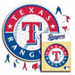 Texas Rangers™ - Quebra-cabeça de madeira 