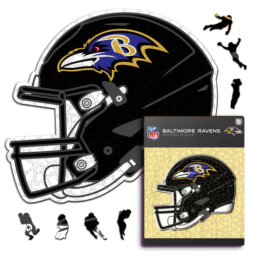 Capacete Baltimore Ravens™ - Quebra-cabeça de madeira 