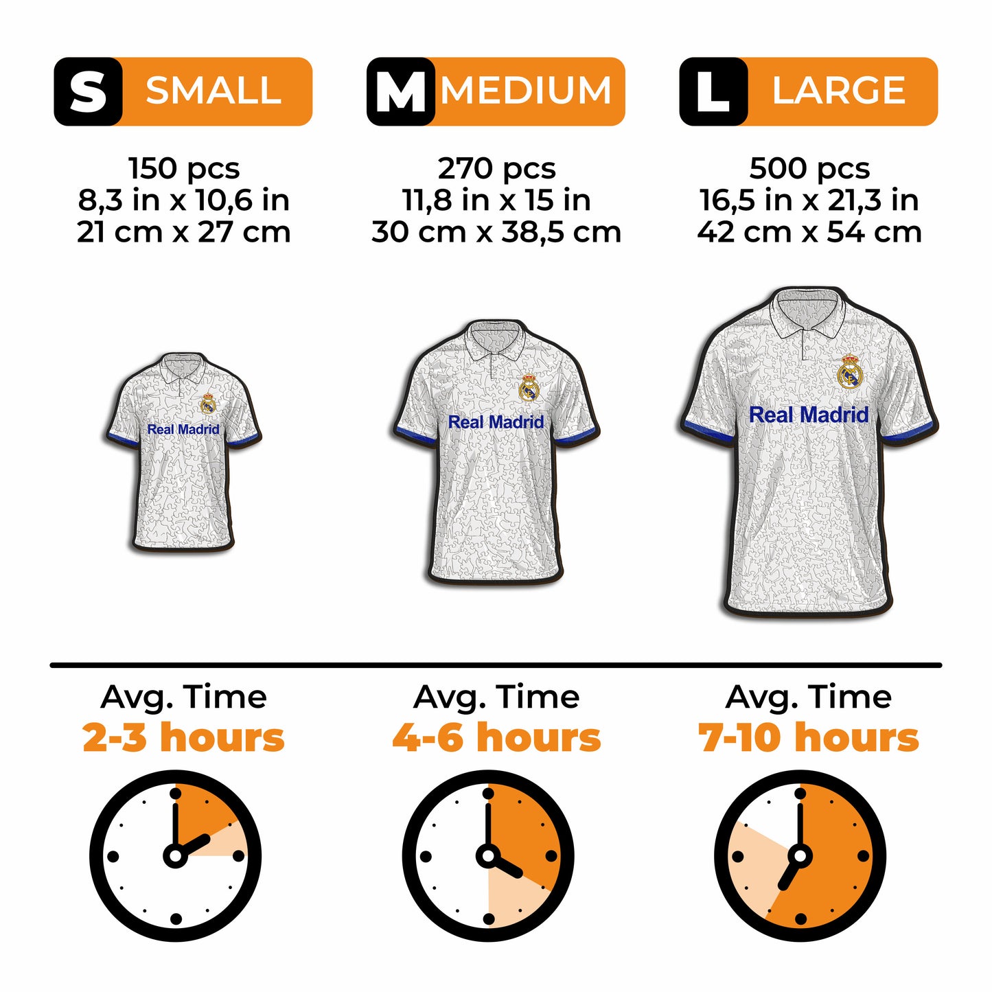 Camisa Real Madrid CF® - Quebra-cabeça de madeira 