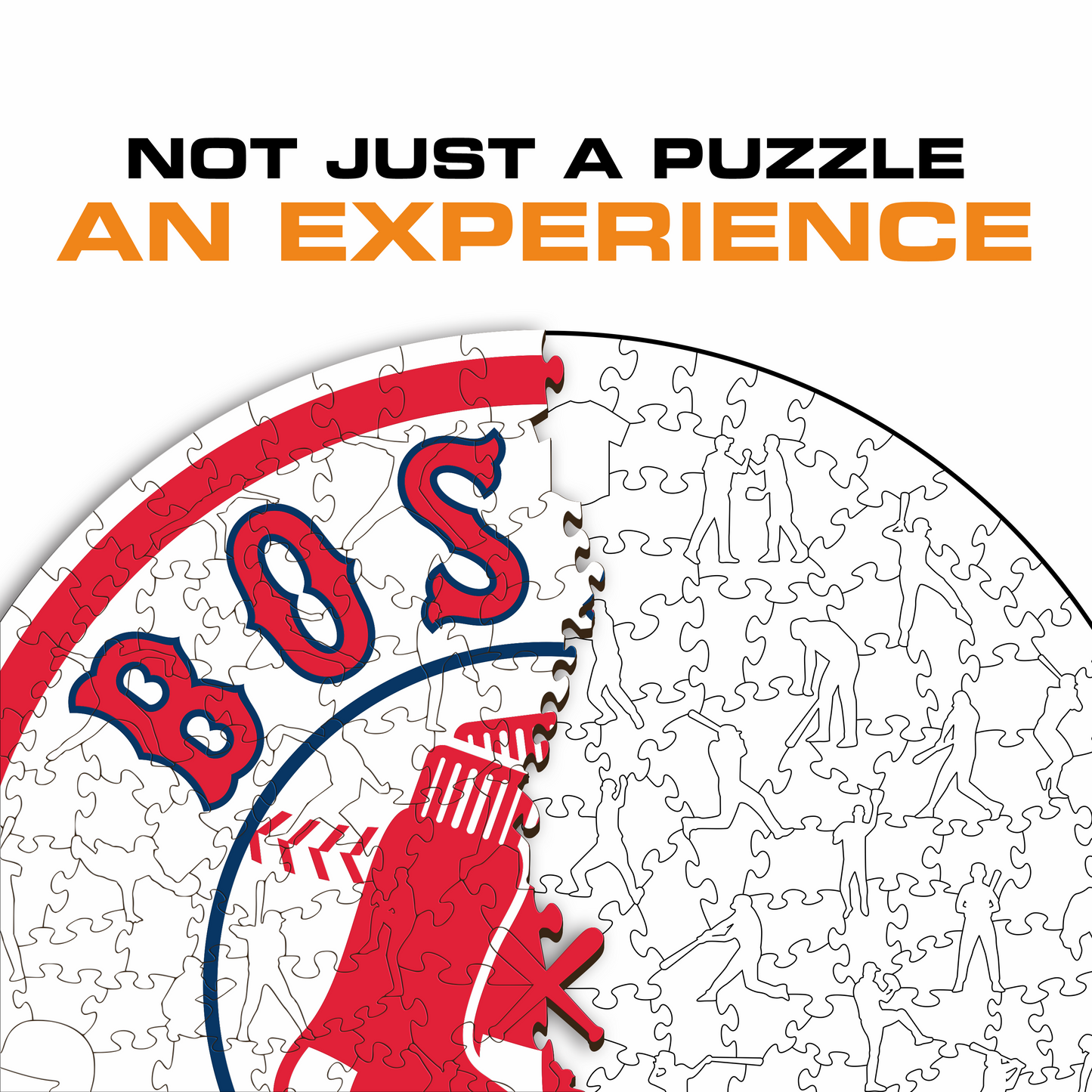 Boston Red Sox™ - Quebra-cabeça de madeira 