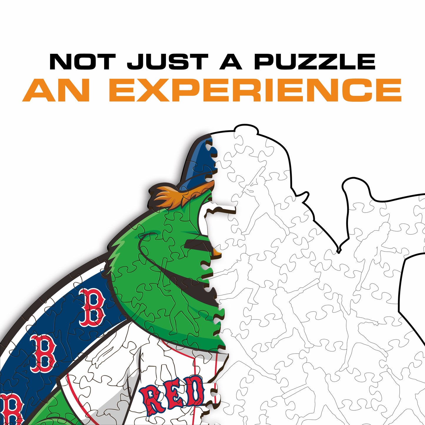 Mascote do Boston Red Sox™ - Quebra-cabeça de madeira 