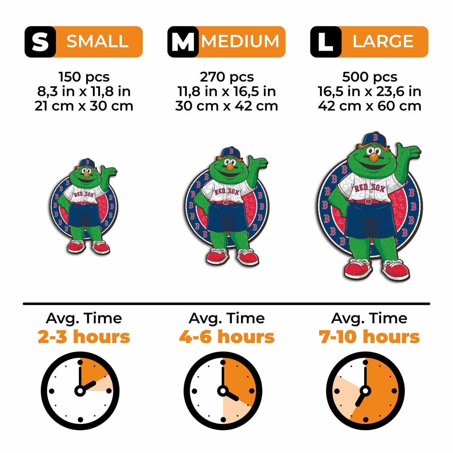 Mascote do Boston Red Sox™ - Quebra-cabeça de madeira 