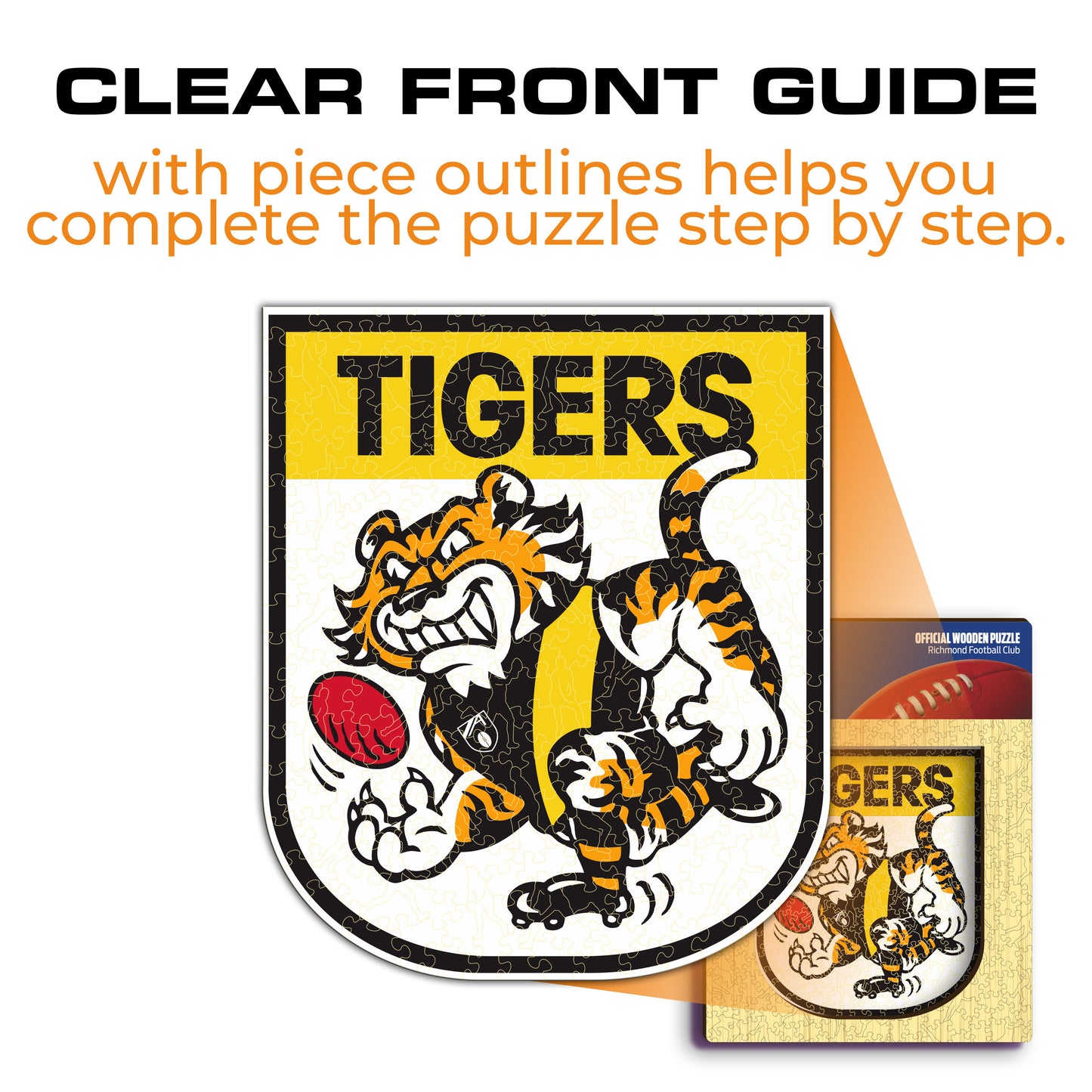 Richmond FC Retro Mascot - Wooden Puzzle