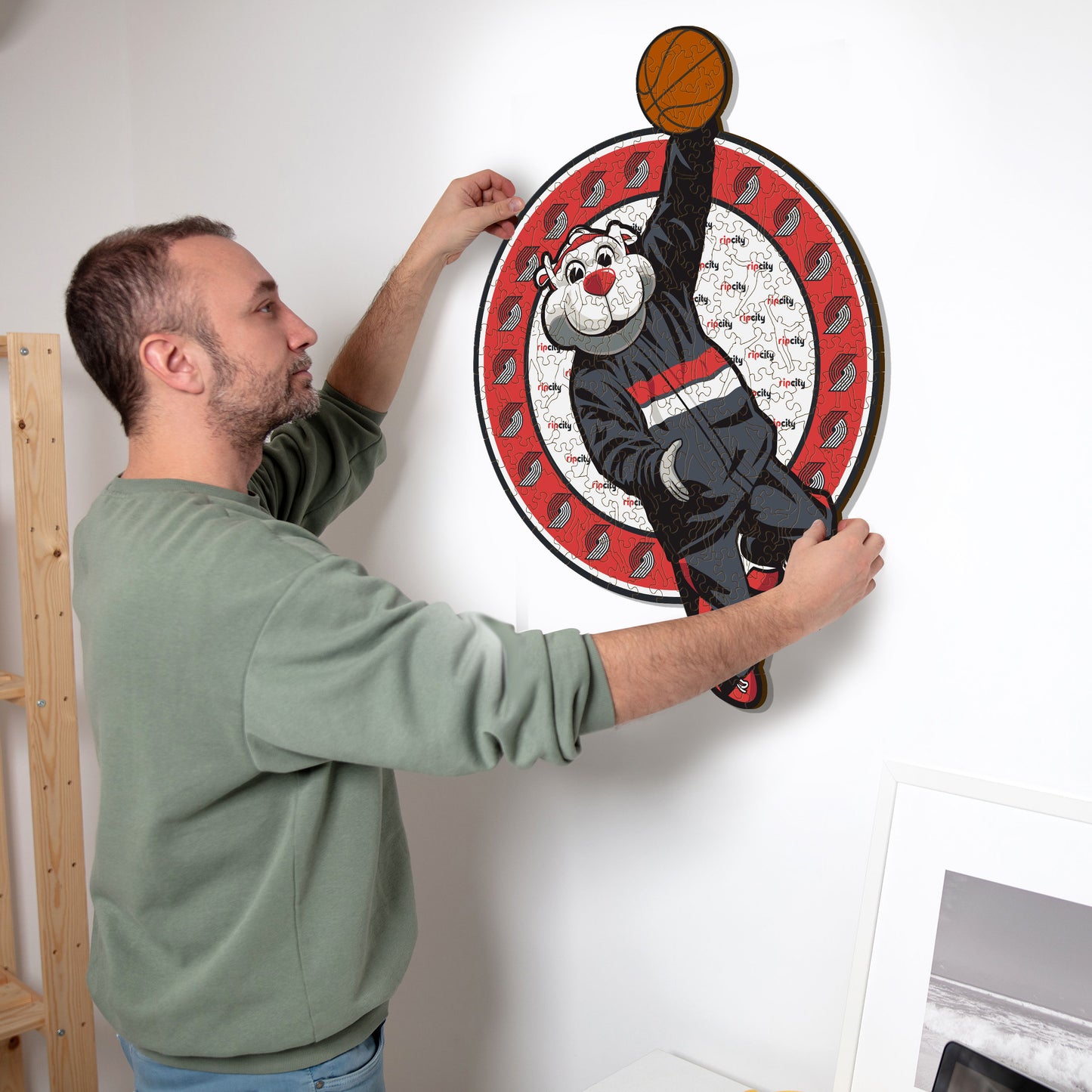 Portland Trail Blazers™ Mascot - Wooden Puzzle