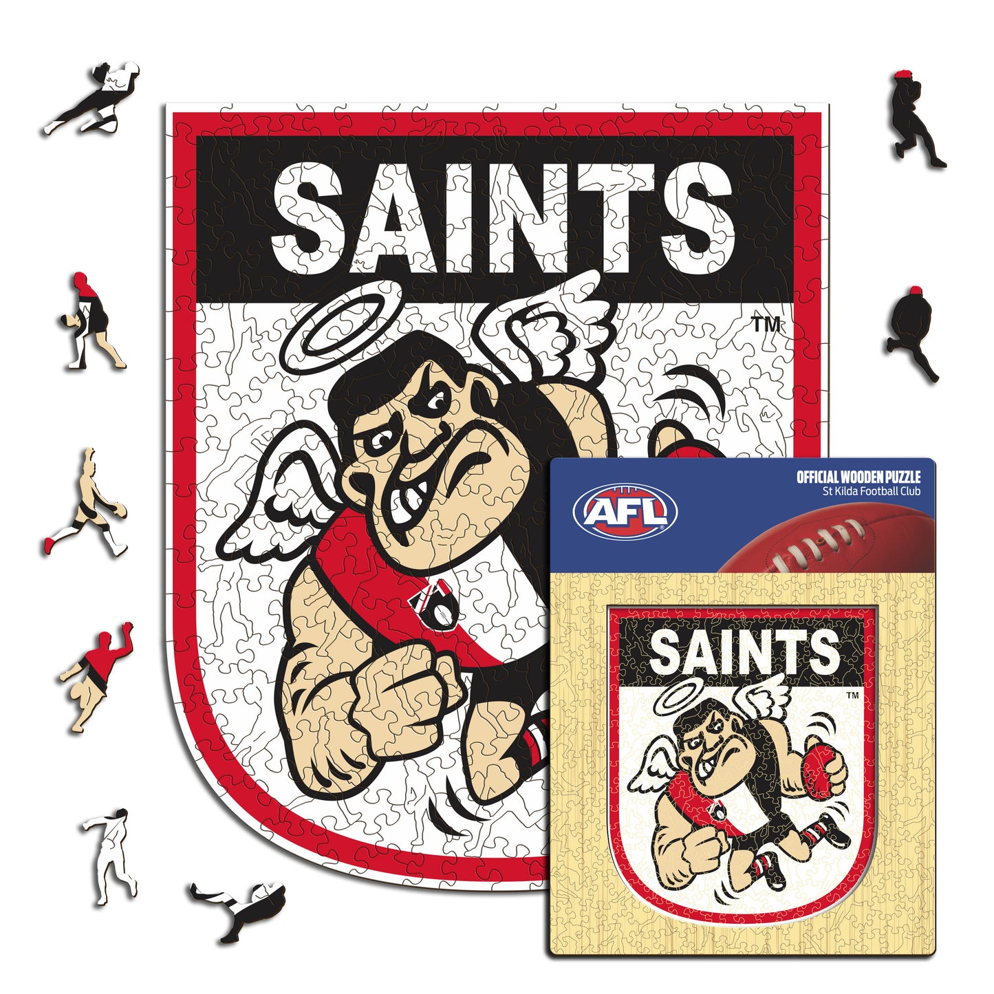 St Kilda FC Retro Mascot - Wooden Puzzle