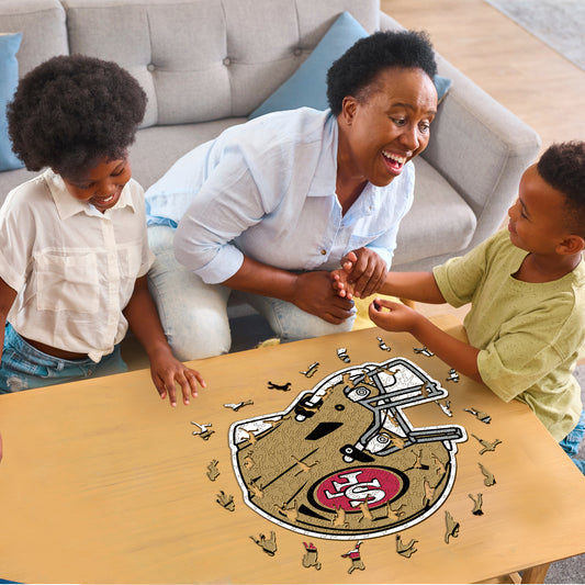 San Francisco 49ers™ Helmet - Wooden Puzzle